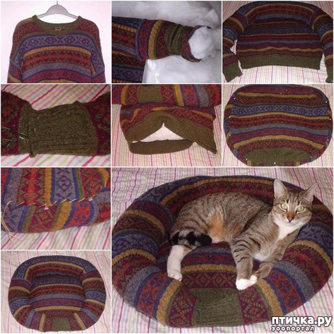 фото 14: Лежак для кошки своими руками.