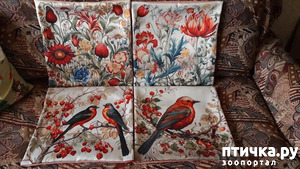 фотография: Мои handmade-декоры для клетки попугая из тканей с принтами птиц: уют и вдохновение для пернатых фото: Мои handmade-декоры для клетки попугая из тканей с принтами птиц: уют и вдохновение для пернатых